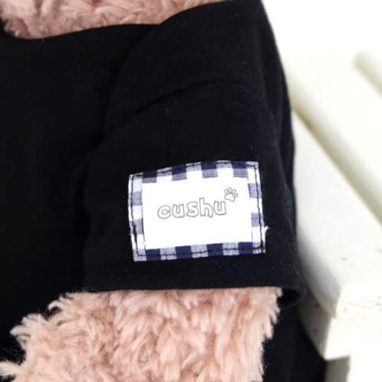 Cushu Cush Duffy and ShellieMay Costumes for Plush Black Knit Dress and Ribbon Set Toys, (CDS469S)