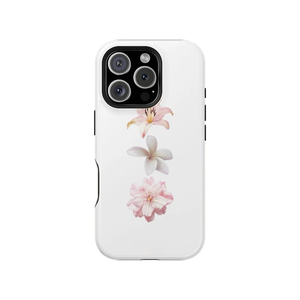 Роскошный чехол Clmj Hana bloom для iPhone 17 16 15 14 13 12 11 X XS XR Air Pro Max Plus Двухслойная задняя крышка