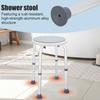 Bath Stool Folding Adjustable Non-Slip Small Bathroom Seat Inside Shower Seniors Bath Stool for Elderly Dorm Apartment Hospital