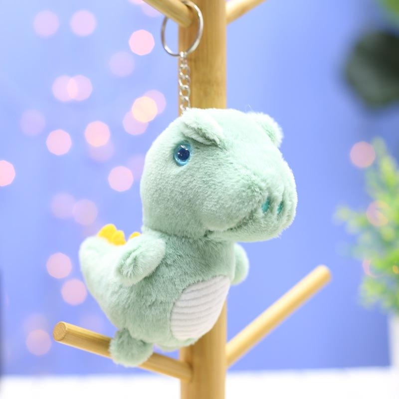 Новая плюшевая игрушка динозавр, милая кукла-дракон, подвеска, брелок для ключей автомобиля, украшение для сумки, кукла для игрового автомата