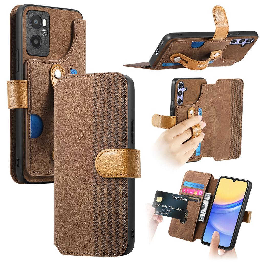 Ultimate Shockproof Wallet Case for Oppo series.Realme 6/10/11/C15/C35/Oppo A53/A38/A57/A58/Reno10...| Card Holder + Stand + RFID Protection