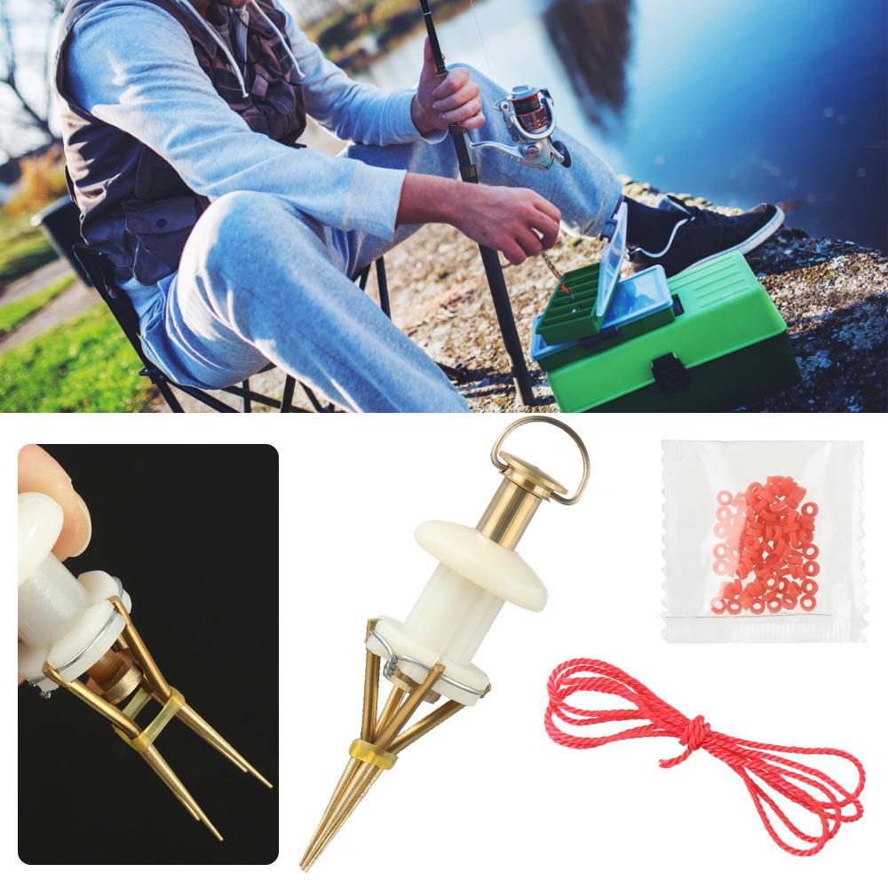 Профессиональные легкие медные детали зажим для приманки зажимы для дождевых червей рыболовные клещи для гранул