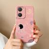 Для Vivo Y400 Pro Y03t Y02t Y18i Y18t iQOO U5x Z9 Lite Чехол для телефона Милый узор с космонавтом Жидкий силикон Защитный противоударный чехол на заднюю панель Для Vivo Capa
