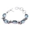 Blue Topaz Gemstone Handmade Bracelet Jewelry BR 164