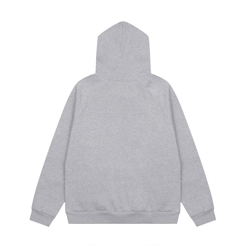 Trapstar Unisex Blue & White Embroidered Towel Hoodie - Casual Couple Style