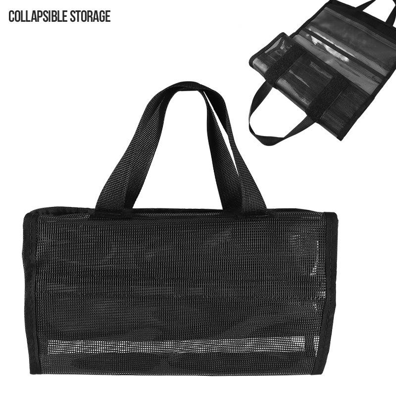 Outdoor lure fishing gear bag, PVC bait bag, large-capacity portable bag, transparent folding fishing gear accessory storage bag