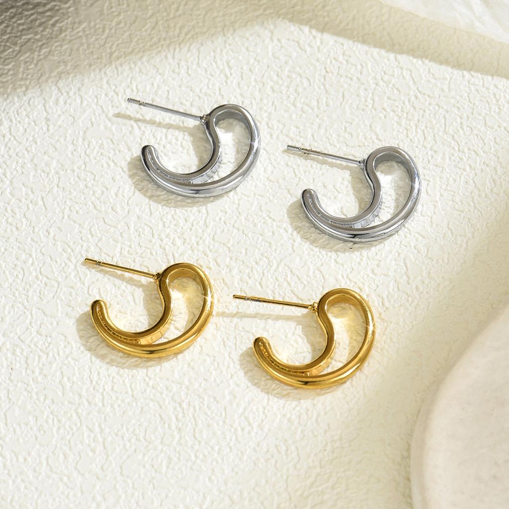 Простые женские серьги