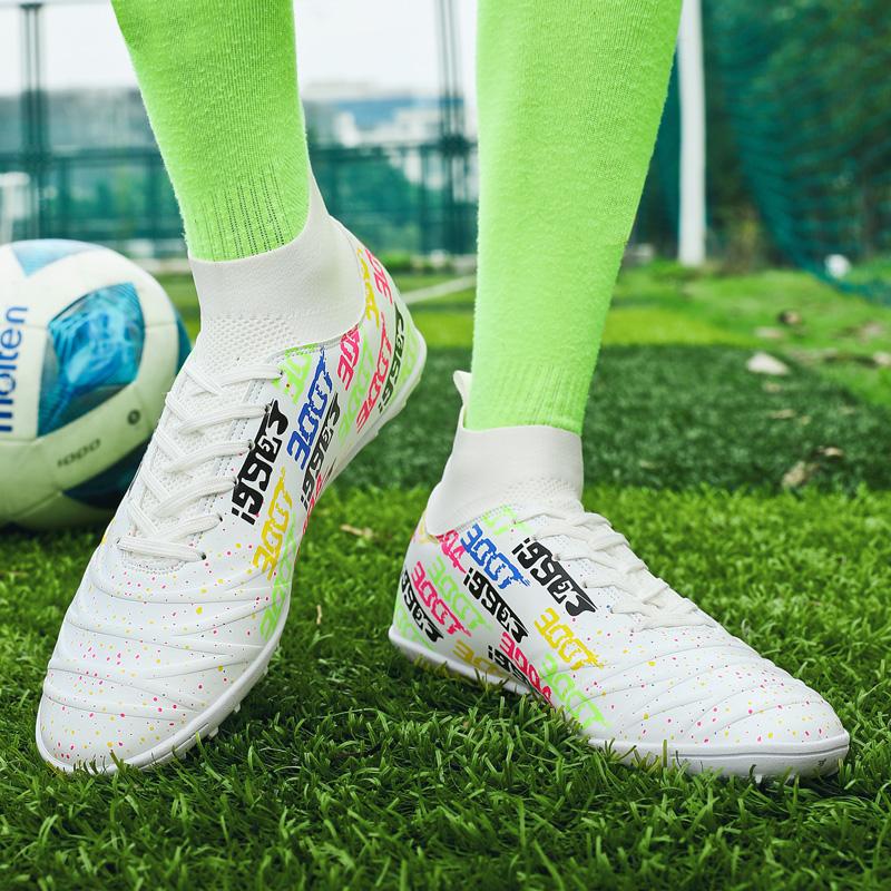 Мужские футбольные бутсы Сверхлегкие футбольные бутсы большого размера. Кроссовки для мальчиков. Нескользящие футбольные бутсы AG/TF. Ботильоны унисекс.