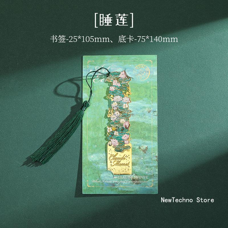 2026 Vintage Painting Metal Bookmark Hollow Bookmark With Long Tassel For Book Club Readers Friends Teachers Students