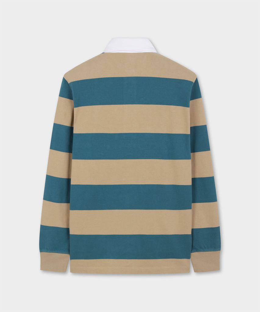 BROOKS BROTHERS Bold Stripe Rugby Shirt (Blue) (Bbntmmg301)