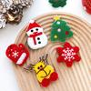 Christmas Brooch Embroidery Anti-rust Portable New Year Creative Decorate Long Lasting Cartoon Santa Claus