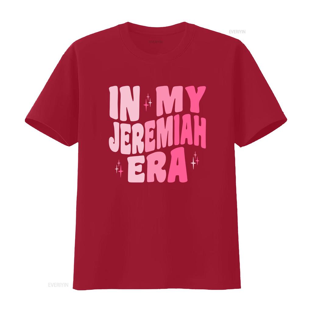 Retro Groovy In My Jeremiah Era Team T Shirt Vintage Washed Breathable Stretched Fashion Designer Clothes Casual Unisex Homme