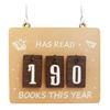 Hanging Book Read Tracker Handmade Wooden Book Counter Has Read Book This Year Bookshelf Hanging Sign Book Lovers Gift