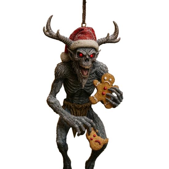 Yousheng Темное Рождественское Украшение 2D Акриловая Безголовая Фигурка Санты/Дьявола Украшение на Рождественскую Елку для Домашнего Декора в Помещении и на Улице