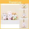 Plush Cozy Mini Dog Rabbit Cat Keychain Doll Backpack Toy Perfect Gift Idea