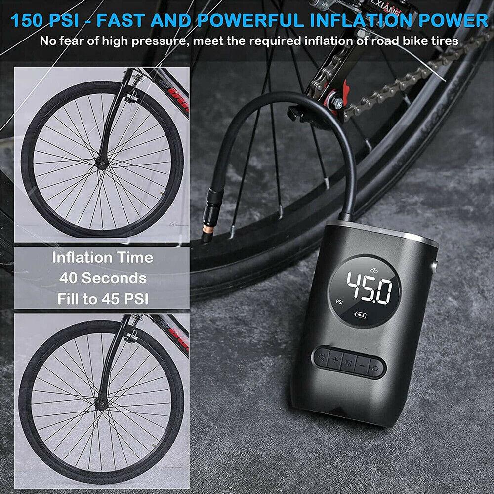 Portable Mini Self-propelled Electric Tire Inflator Air Pump Hand-held Wireless Charging Digital Display Vehicle Mounted Air Pump YSL