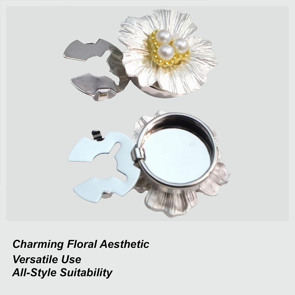 Стразы Жемчуг Цветок Пуговицы-накладки DIY Аксессуары Цветок Запонки для Мужчин Женщин Одежда
