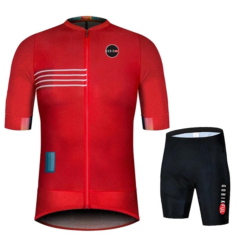 Gobikful  Men Summer Cycling Clothing Road Bike Shirts Suit Bicycle Bib Shorts MTB Ropa Ciclismo Maillot 2026 Summer Breathable Cycling Suit Set