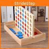 Wooden 4 Chess Connected Line Game Board Children Puzzle Toy For Classroom And Home Use