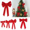 Tree Bow Christmas Decoration Diy Pendant Party Home Red Ornament Gifts Holiday