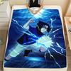 Фланелевое одеяло с рисунком персонажа Наруто Саске, Высокое качество, Комфортное для всех сезонов, Декор для дома, Тепло и уют, Идеально для подарков.