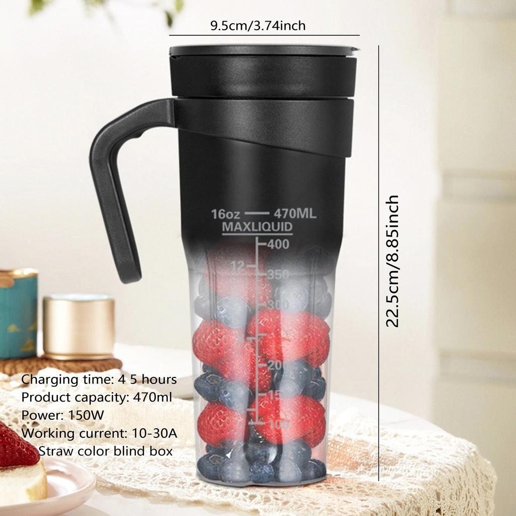 1 Set Mini Juicer Portable Multifunctional USB Charging Juicer Cup Fruit Electric Juicer Mixer