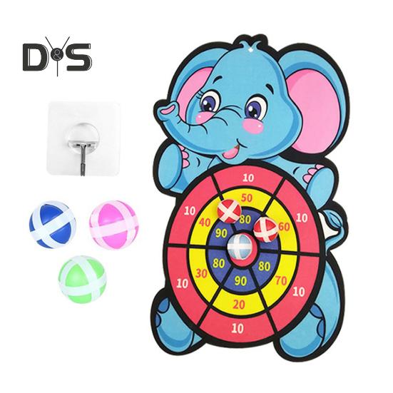Доска для дартса с животными для детей, безопасный липкий мяч для игр в помещении и на открытом воздухе, игра на координацию и концентрацию, семейная вечеринка, игрушка в подарок