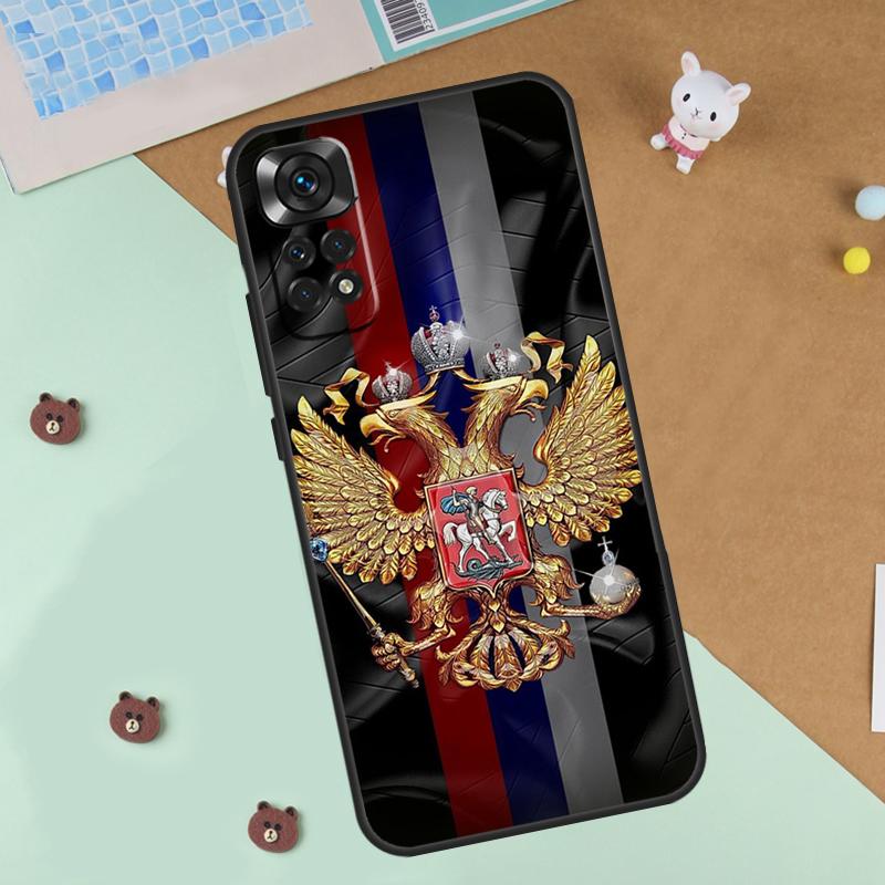 Coat Of Arms Russian CCCP Flag Case For Xiaomi Redmi 14C 10C 12C 13C Cover For Redmi Note 13 Pro 14 9 10 11 12 10S 11S 12S
