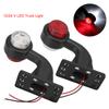 Truck Lamp 12/24V LED Side Marker Light Red White Tail Light Assembly 2Pcs/set Indicator Lamp For Trailer Truck Van Lorry