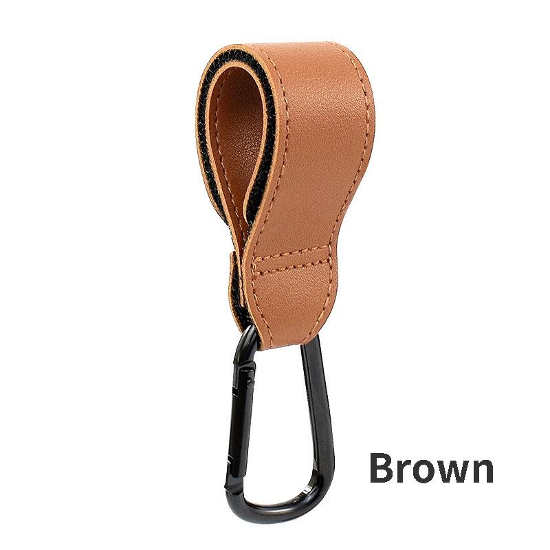 Крючок для коляски из ПУ кожи с вращающимся дизайном для детских колясок