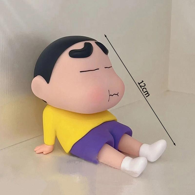 3D Crayon Shin chan Phone Stand Anime Cartoon DIY Crayon Shin chan Model Decoration Office Decor New Year Navided Party Gift