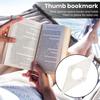 Держатель страницы книги Компактный размер Легкое многоразовое кольцо для большого пальца Держатель страницы книги Закладка Канцелярские аксессуары
