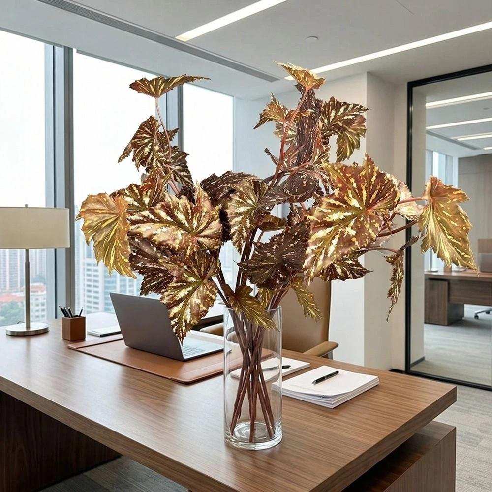 Plastic Simulation Greenery Long Branch Fake Tree Leaves Artificial Green Plants Home Office Decor
