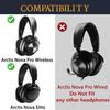 SOULWIT Охлаждающие гелевые амбушюры для наушников Steelseries Arctis Nova Pro Wireless/Arctis Nova Elite - Сменные амбушюры, Пенопластовые подушечки для оголовья высокой плотности, Co