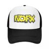 Nofx Панк-группа Логотип Аксессуары Пенополиуретан Сетка Кепка-тракер Летняя Дышащая Рок-музыка Сетчатая Задняя Часть Бейсболка Прочная Регулируемая