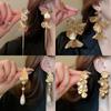 Tassel Long Earrings Butterfly Flower Tassel Earrings Niche Personality Earrings Fashionable Exaggerated Earrings