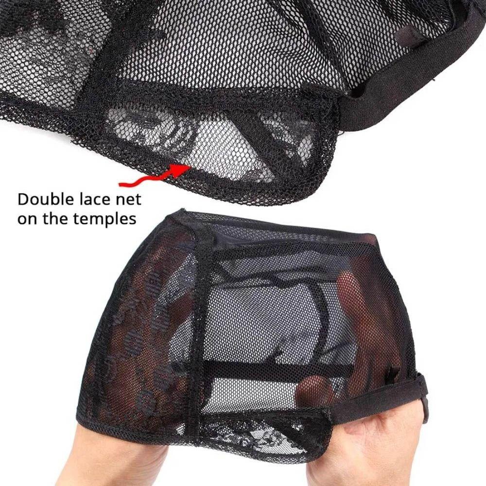 XL/L/M/S сетчатые шапочки для париков 4 размера кружевные шапочки для париков аксессуары для волос невидимая сетка для изготовления париков