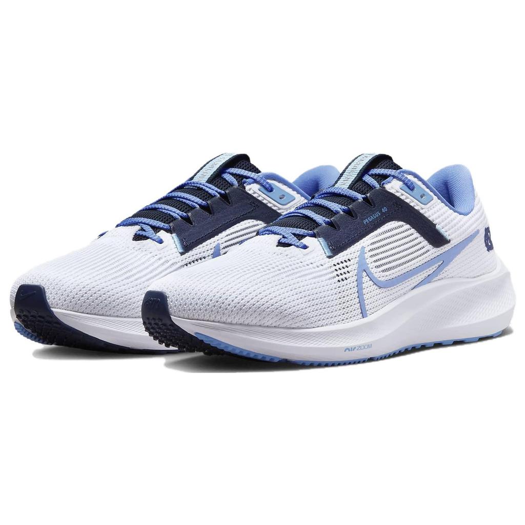 Nike Кроссовки Air Zoom Pegasus 40 UNC мужские белые College-Navy Valor-Blue DZ5968-100