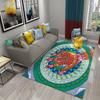 Красочный ковер-мандала Загадочные психоделические цветочные ковры для декора гостиной, спальни, напольный коврик, нескользящий ковер для ванной комнаты
