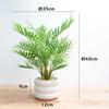 WillingYou Fake Green Tabletop Mini Artificial Fake Potted Plant Tropical Palm Tree Height inches with Pot Stylish Interior Goods No Care Required No