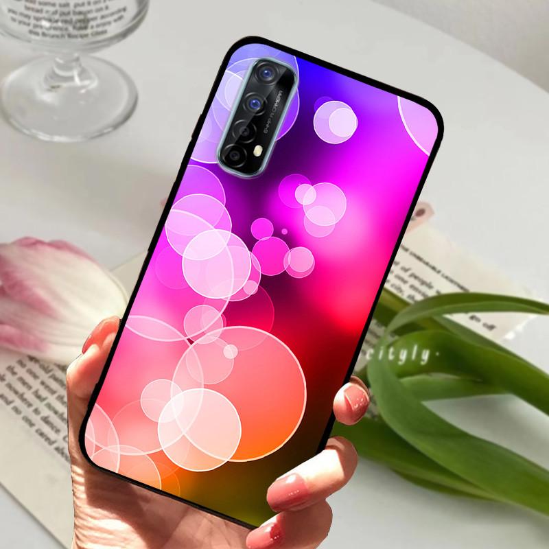 Для Realme 7 4G 5G RMX2155 Чехол Накладка на телефон Силиконовый Мягкий ТПУ Задние Чехлы для Realme 7 Pro Чехол Realme7 RMX2151 Бампер Fundas