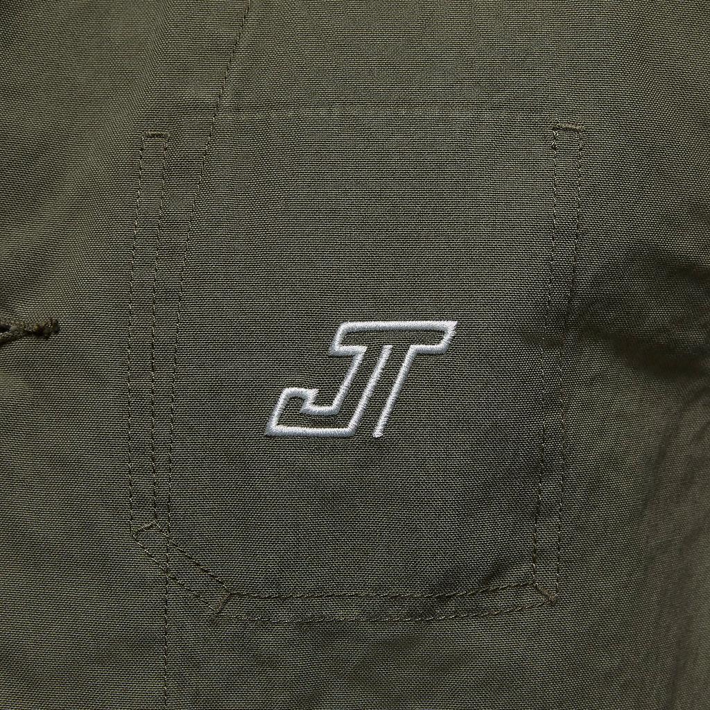 Jordan Tatum Chicago однотонная поло удобная мужская куртка с длинным рукавом оливково-зеленого цвета HM3881-222