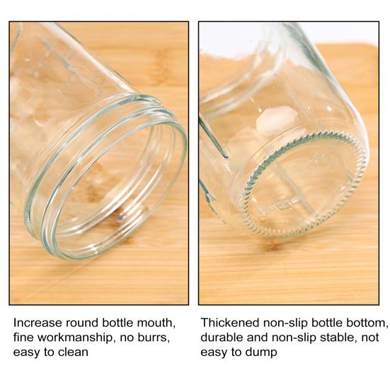 4 шт. стеклянные стаканчики Mason Cup для овсянки с крышками и ложками, герметичные банки