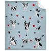 Boston Terrier Blanket Soft Cozy Boston Terrier Cute Puppy Dog Throw Blanket for Kids Girls Women Adults Boston Dog Lover Gifts