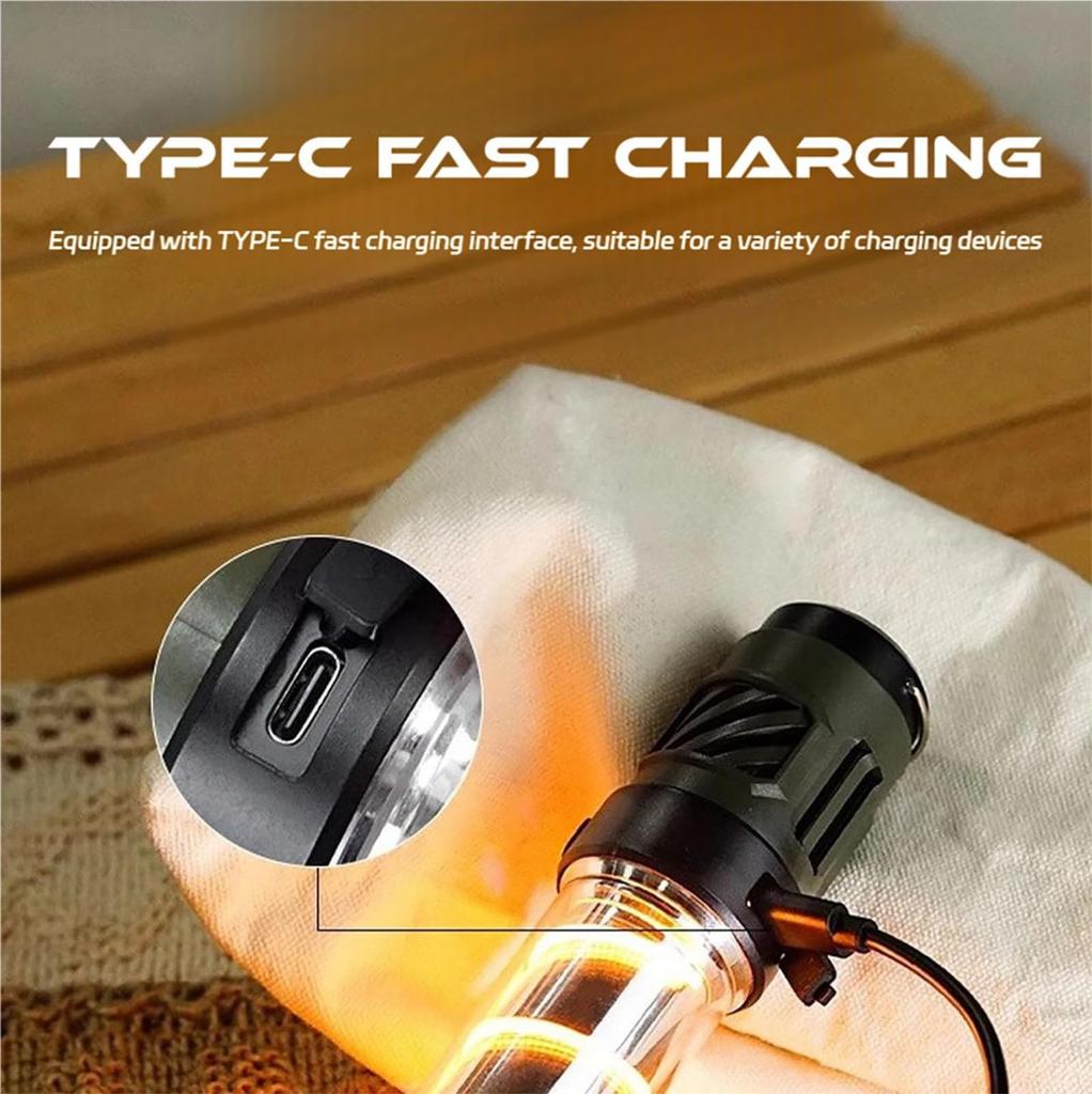 Multifunctional Outdoor  Camping Light, Portable Outdoor Light, Suitable For Outdoor, Garden, Picnic, Lightweight And Waterproof, USB Charging