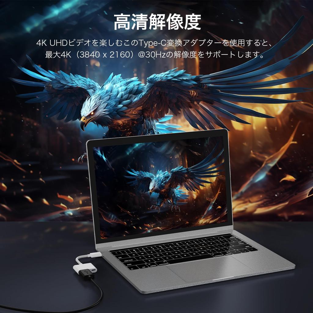 USB на HDMI на HDMI Видео Цифровой AV Зеркалирование на Большой Телевизор Совместим с PD Быстрый Конвертер Type-C для iPhone и Galaxy, Конвертер Type-C 2-в-1,