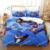 Mega Man X DiVE Bedding Set Printed Duvet Cover Sheet Pillowcase Bed Soft Quilt Cover Full Queen King Size Anime Bed Sheet Set