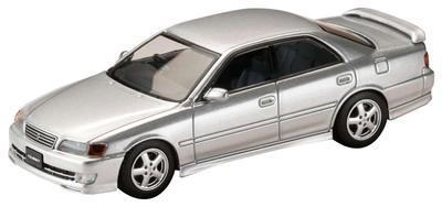 HobbyJAPAN HJ64 Масштаб Toyota Chaser Tourer V Ранняя версия Серебристый металлик Готовая модель HJ641072S 1/64 (JZX100) (1996)