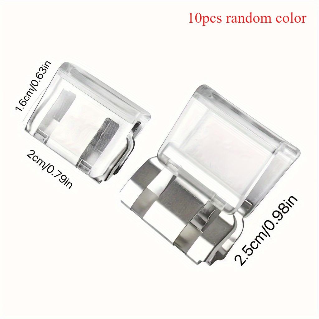 10 шт. Креативный зажим Push and Slide, прозрачный цветной зажим Push and Pull, офисное хранение и фиксация файлов
