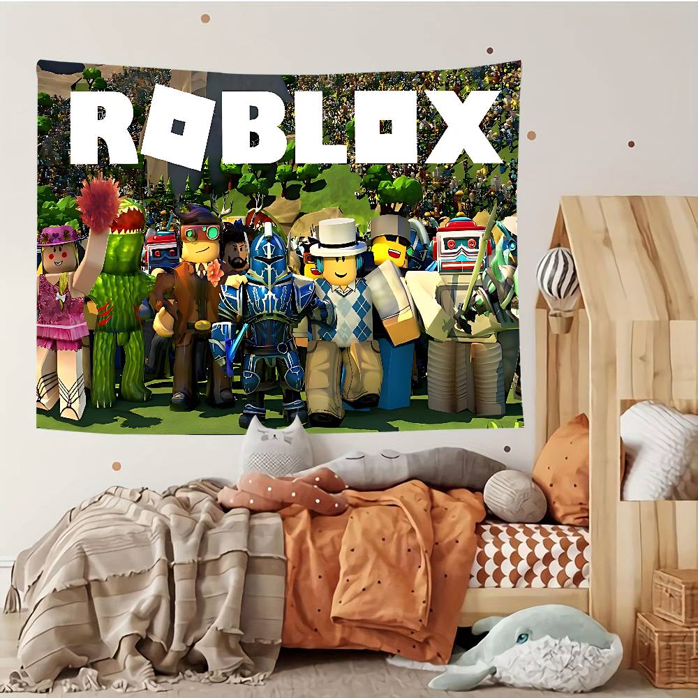 RRobloxsw Гобелен Индивидуальные Гобелены Различных Стилей Настенные Украшения Печать Фотографий Знаменитостей Настенные Украшения
